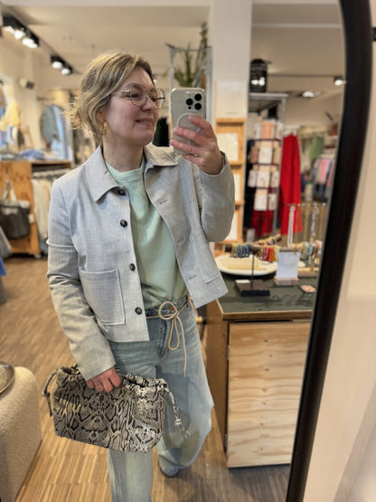 Graue Modische Blazer